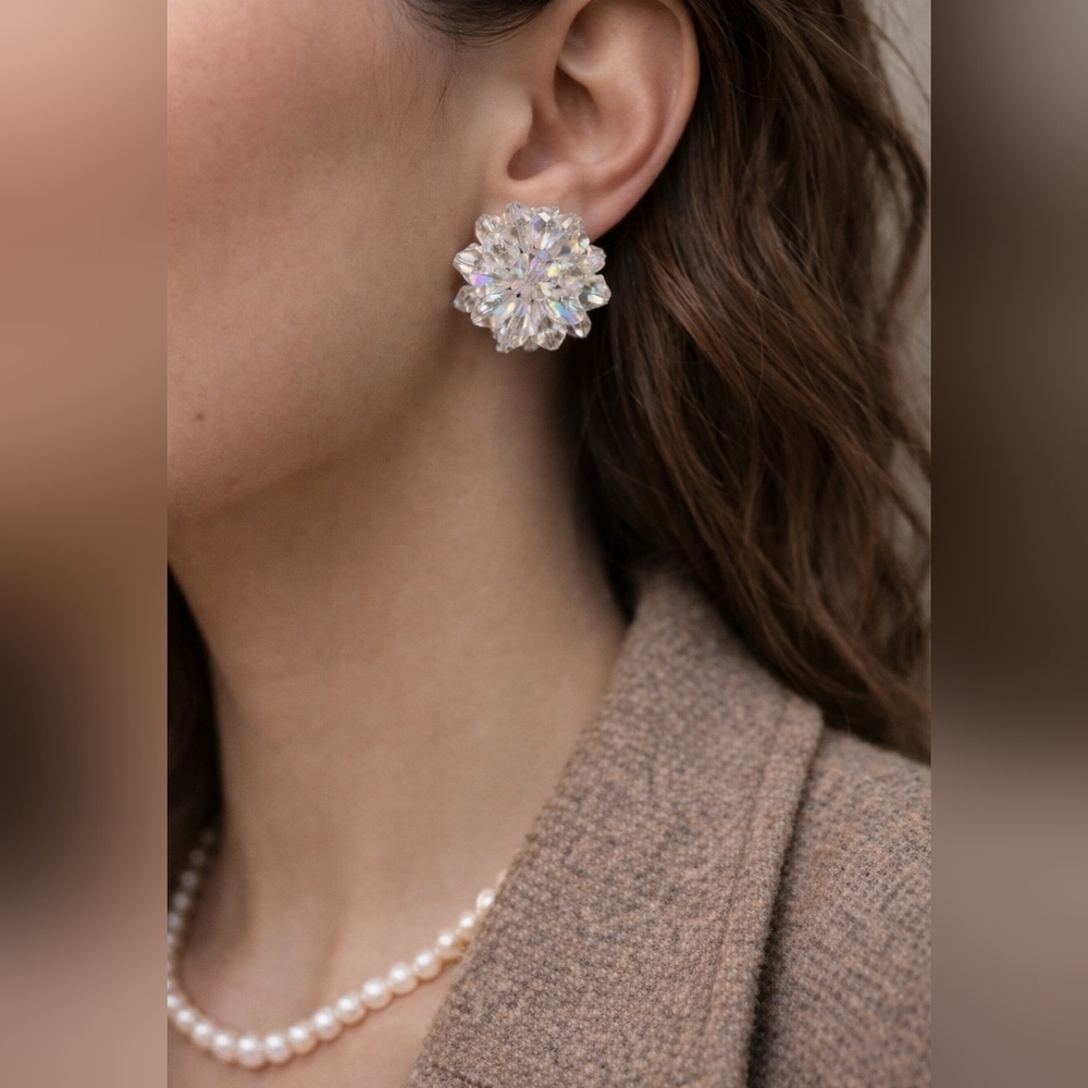 Vintage Costume Clip On Earrings